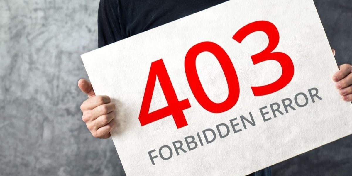 Что означает ошибка 403